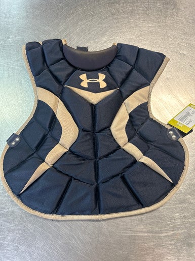 Used Under Armour CHEST PROTECTOR Catchers Chest Protector Navy Blue Adult 11868-S000063574