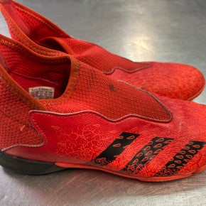 Used Adidas Soccer Indoor Shoes Red Junior 03.5 11868-S000064668