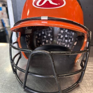 Used Rawlings CFX2HLS-R1 Batting Helmet w/Mask Orange LG 11868-S000064071