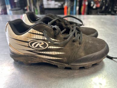 Used Rawlings CLEAT BB/SB Cleats Black Junior 01 11868-S000064035