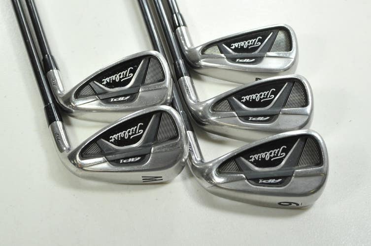 Titleist 712 AP1 7-PW,W Iron Set Regular Flex Right Tour AD 65g Graphite #201529