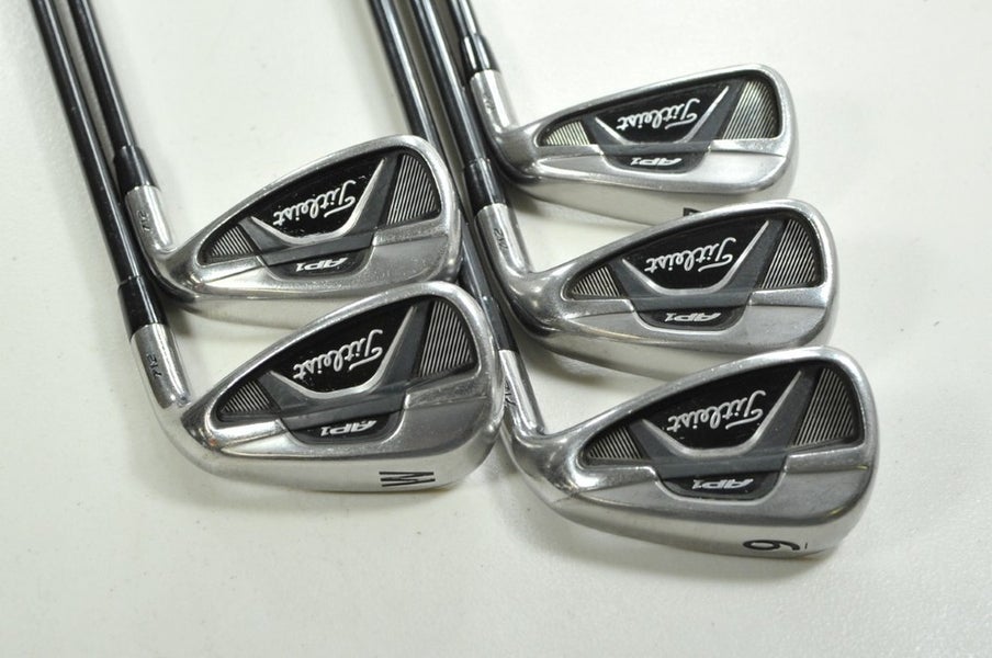 Titleist 712 AP1 7-PW,W Iron Set Regular Flex Right Tour AD 65g Graphite #201529