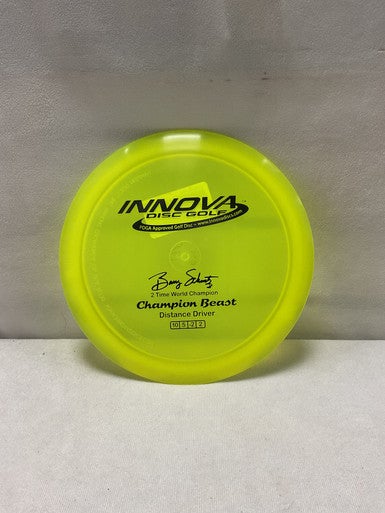 Used Innova CHAMP BEAST Disc Golf Driver Optic Yellow 11490-S000265158