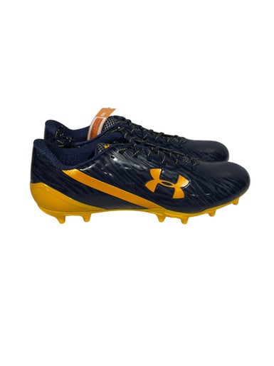 navy blue and yellow football cleats