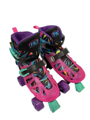 Used RollerDerby SKATES Child Roller Quad Skates Pink Adjustable 11847-S000028905