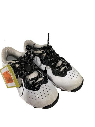 Used Nike ALPHA FASTFLEX HUARACHE BB/SB Cleats White Youth 12.0 11847-S000028883