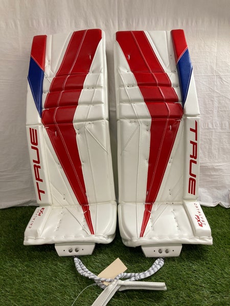 White 32" Senior True Catalyst PX3 Goalie Leg Pads Pro Stock (New)