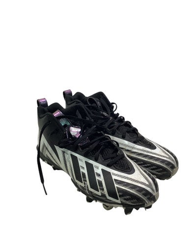 Used Adidas Adult FB Cleats Black And White Senior 8.5 11347-S000253948