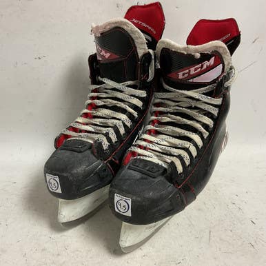 Used CCM JETSPEED FT475 Intermediate Hockey Skate White/Black/Red Intermediate 4.5 11855-S000189846