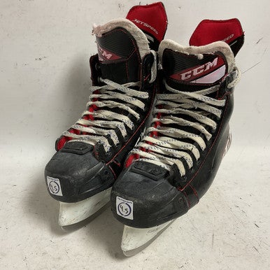 Used CCM JETSPEED FT475 Intermediate Hockey Skate White/Black/Red Intermediate 4.5 11855-S000189846