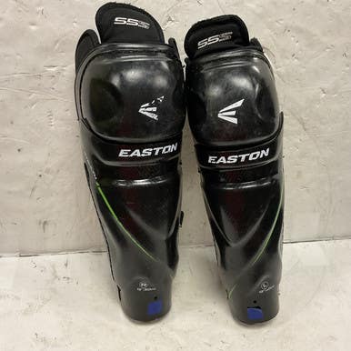 Used Easton STEALTH 55S Junior Shin Guards Black 12" 11855-S000189836
