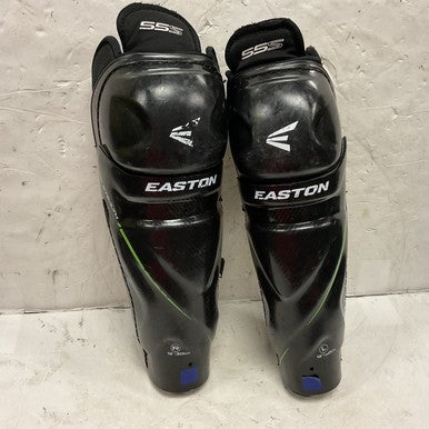 Used Easton STEALTH 55S Junior Shin Guards Black 12" 11855-S000189836