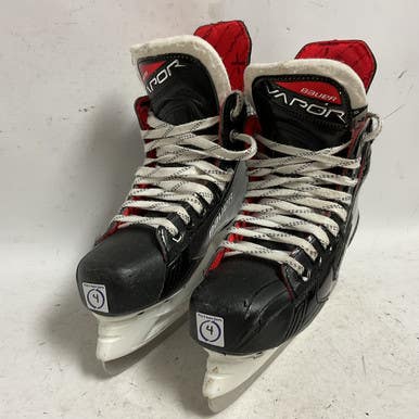 Used Bauer VAPOR X3.7 Intermediate Hockey Skate White/Black/Red Intermediate 4.0 11855-S000189829