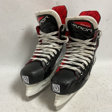 Used Bauer VAPOR X3.7 Intermediate Hockey Skate White/Black/Red Intermediate 4.0 11855-S000189829