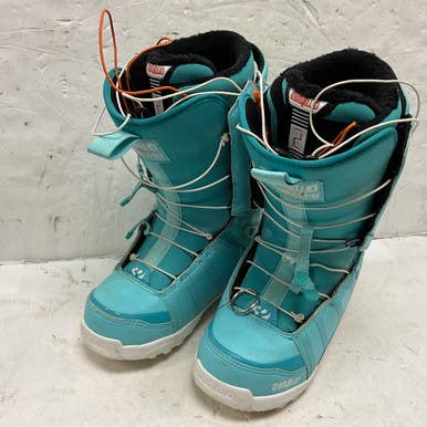 Used ThirtyTwo FAST TRACK Womens Snowboard Boots Carolina Blue Senior 7 11855-S000189809