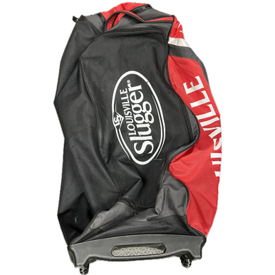 Used Louisville Slugger WHEEL BAG BB/SB Player Wheeled Bag Red 11855-S000189807