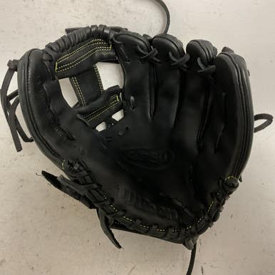 Used Wilson A950 A09RB22DI115 Baseball Glove RH Throw Black 11 1/2" 11855-S000189805