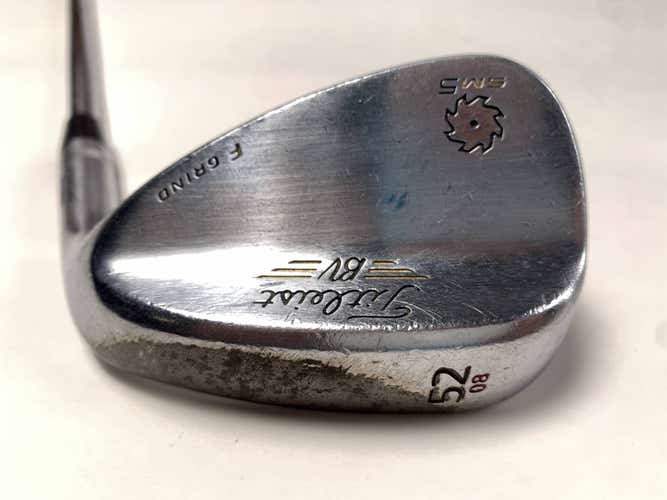 Titleist Vokey SM5 Tour Chrome Gap Wedge GW 52* 8 Bounce F-Grind Wedge RH