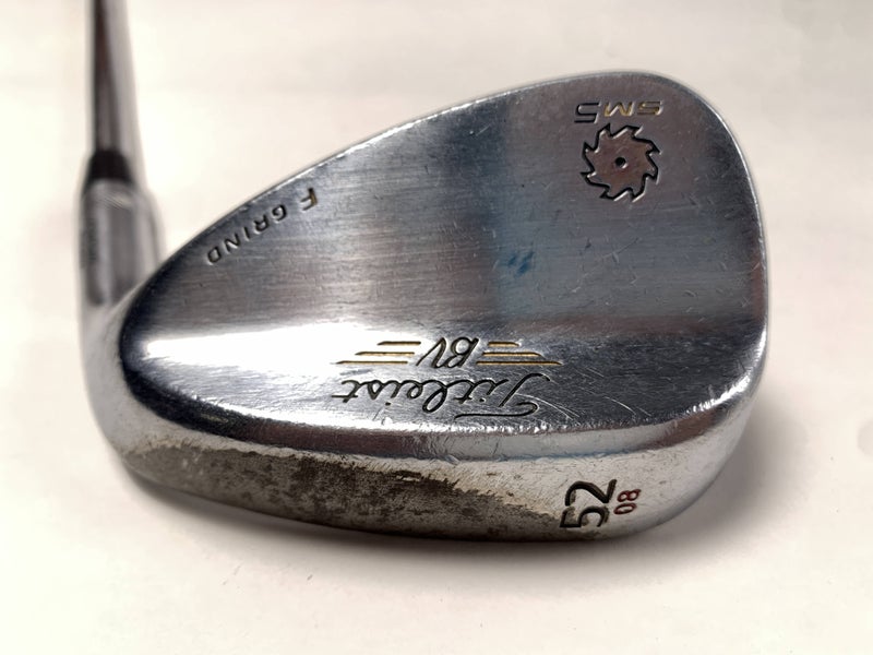 Titleist Vokey SM5 Tour Chrome Gap Wedge GW 52* 8 Bounce F-Grind Wedge RH