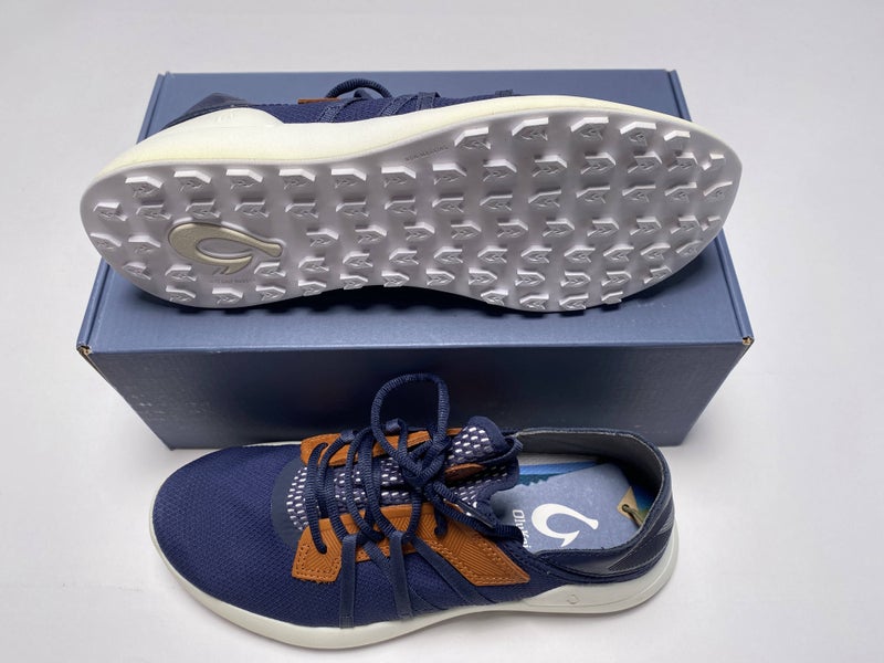 Olukai Kapalua Golf Shoes Trench Blue Men's SZ 9 (10508-DEDE)