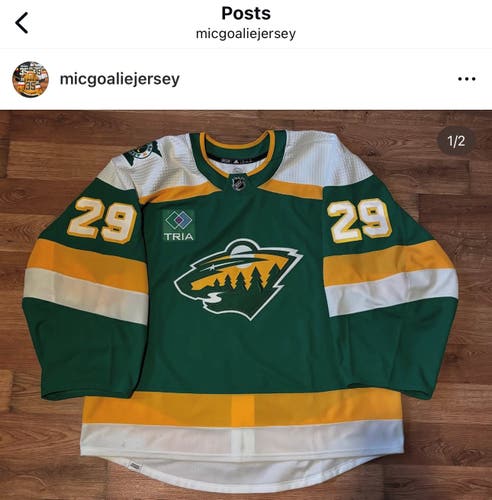 Minnesota Wild Marc-André Fleury retro jersey 58G
