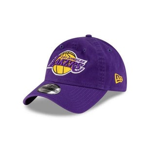 Los Angeles Lakers New Era Curved Brim 9TWENTY NBA Purple Adjustable strapback
