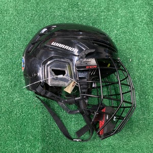 Black Medium Warrior Alpha One Pro Helmet (Used)