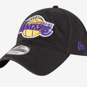 Los Angeles Lakers New Era Curved Brim 9TWENTY NBA black Adjustable strapback
