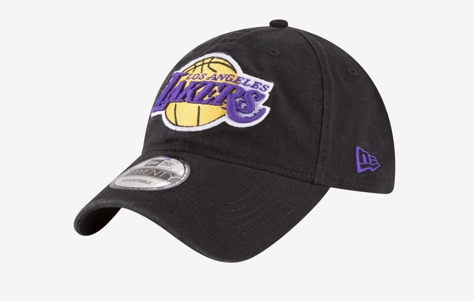 Los Angeles Lakers New Era Curved Brim 9TWENTY NBA black Adjustable strapback