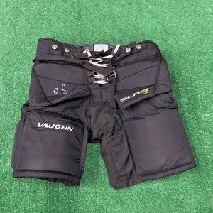 Black Junior Small Vaughn Ventus SLR3 Hockey Goalie Pants (Used)