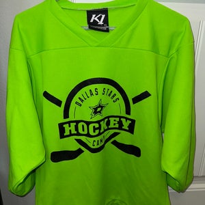 Green Dallas Stars Camp Large Kids Unisex K1 Jersey (Used)