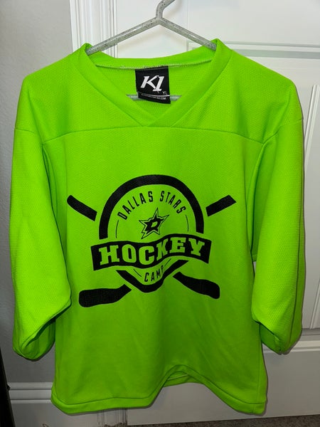 Green Dallas Stars Camp Large Kids Unisex K1 Jersey (Used)