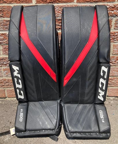 Junior CCM Axis 1.5 Goalie Leg Pads 26"