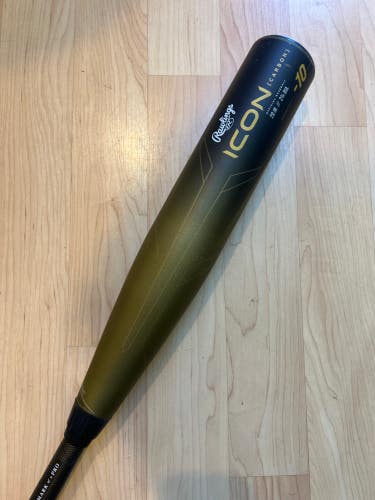 2023 Rawlings Icon Composite Bat USSSA Certified (-10) Composite 19 oz 29" (Used)