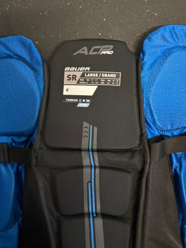 Like new Large Bauer Supreme ACP Pro Girdle with Bauer girdle shell.