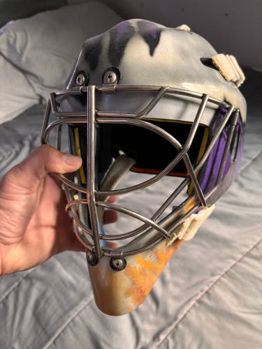 Custom goalie helmet ( lightest helmet ever )