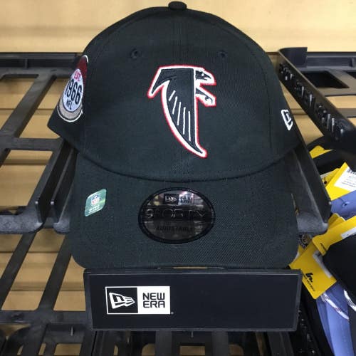 Atlanta Falcons New Era Historic Est. 1966 2023 Sideline Black 9FORTY Hat