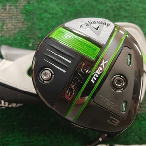 Callaway Epic Max Fairway 3 Wood Ladies Flex Graphite Shaft w Heacover NEW