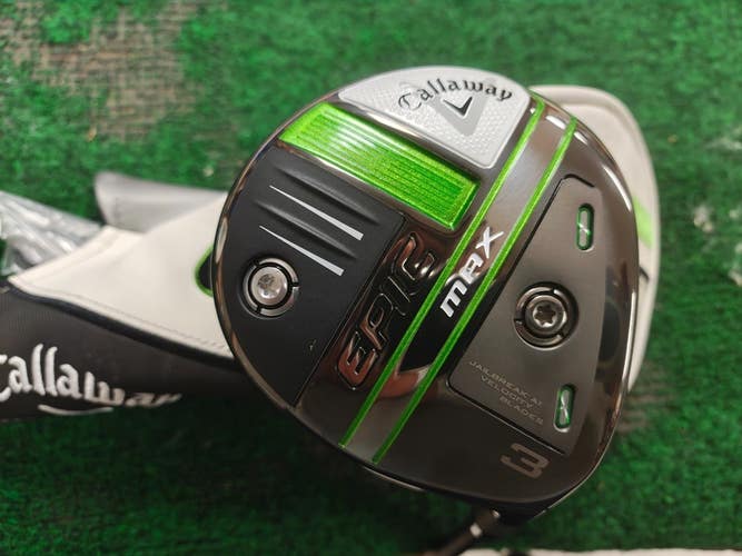 Callaway Epic Max Fairway 3 Wood Ladies Flex Graphite Shaft w Heacover NEW