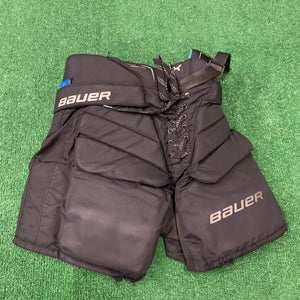 Black Junior Medium Bauer GSX Hockey Goalie Pants (Used)