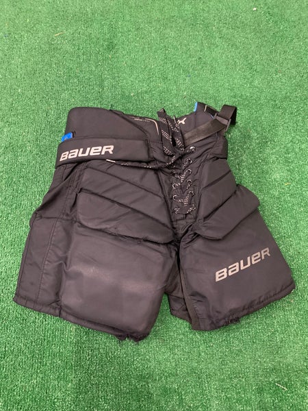 Black Junior Medium Bauer GSX Hockey Goalie Pants (Used)