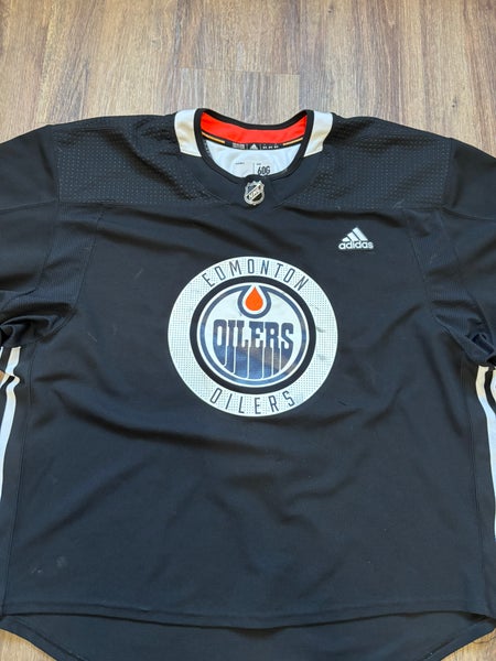 Pro return 60G - Oilers Goalie-Cut Practice  Jersey(Used)