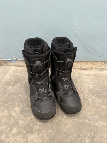 Men's Size M 9.0 (W 10.0) Ride Anthem Snowboard Boots Medium Flex All Mountain (Used)