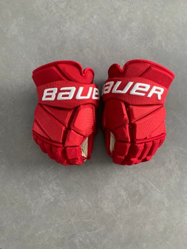 Detroit Red Wings Bauer Vapor 2X Pro Gloves 13" Pro Stock (Used)