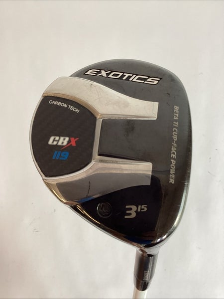 Tour Edge Exotics CBX 119 Fairway 3 Wood 15* Atmos Tour Spec 7TS Stiff Graphite