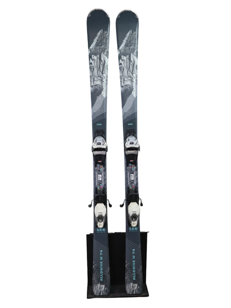 Used 2022 Nordica Alldrive W 74 Skis (156cm) w/ Marker 10 Bindings