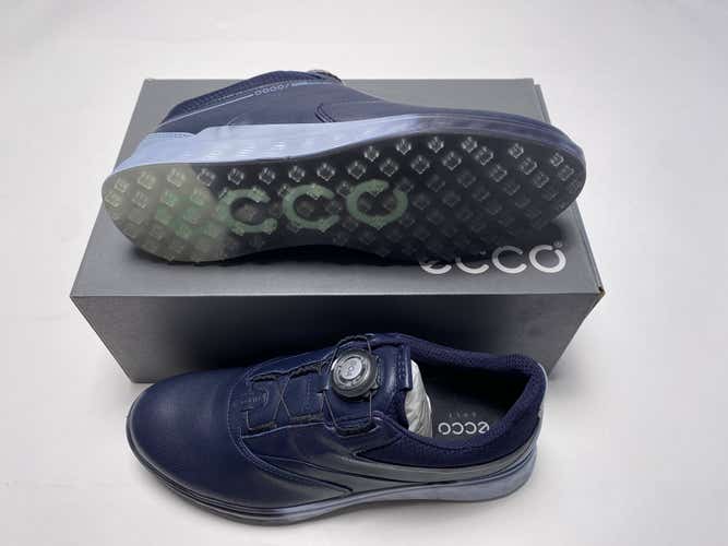 ECCO Golf S-Three Golf Shoes Night Sky Navy Blue Women's SZ 8 (102973 01303)