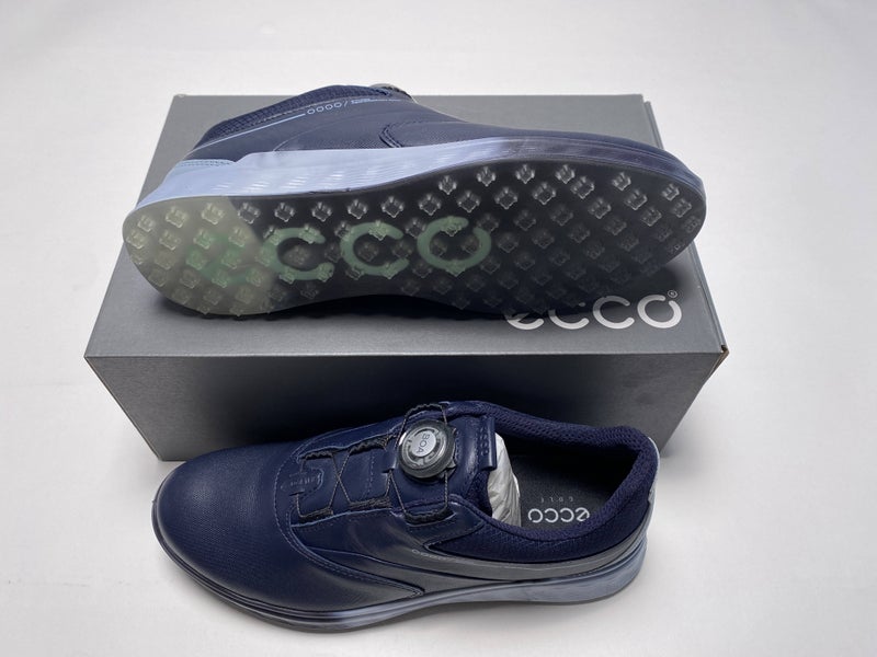 ECCO Golf S-Three Golf Shoes Night Sky Navy Blue Women's SZ 8 (102973 01303)