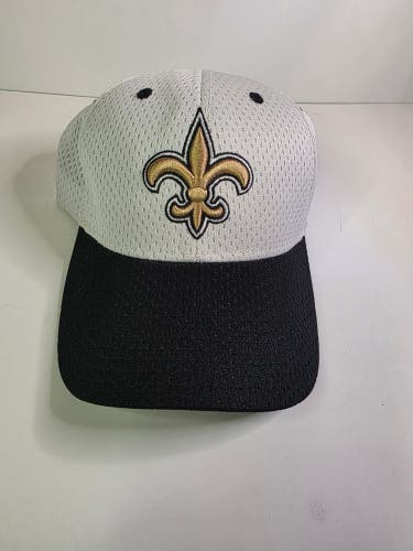 VGUC Mens Reebok New Orleans Saints Mesh Adjustable Hat Cap White