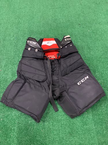 Black Junior Large CCM E2.5 Hockey Goalie Pants (Used)